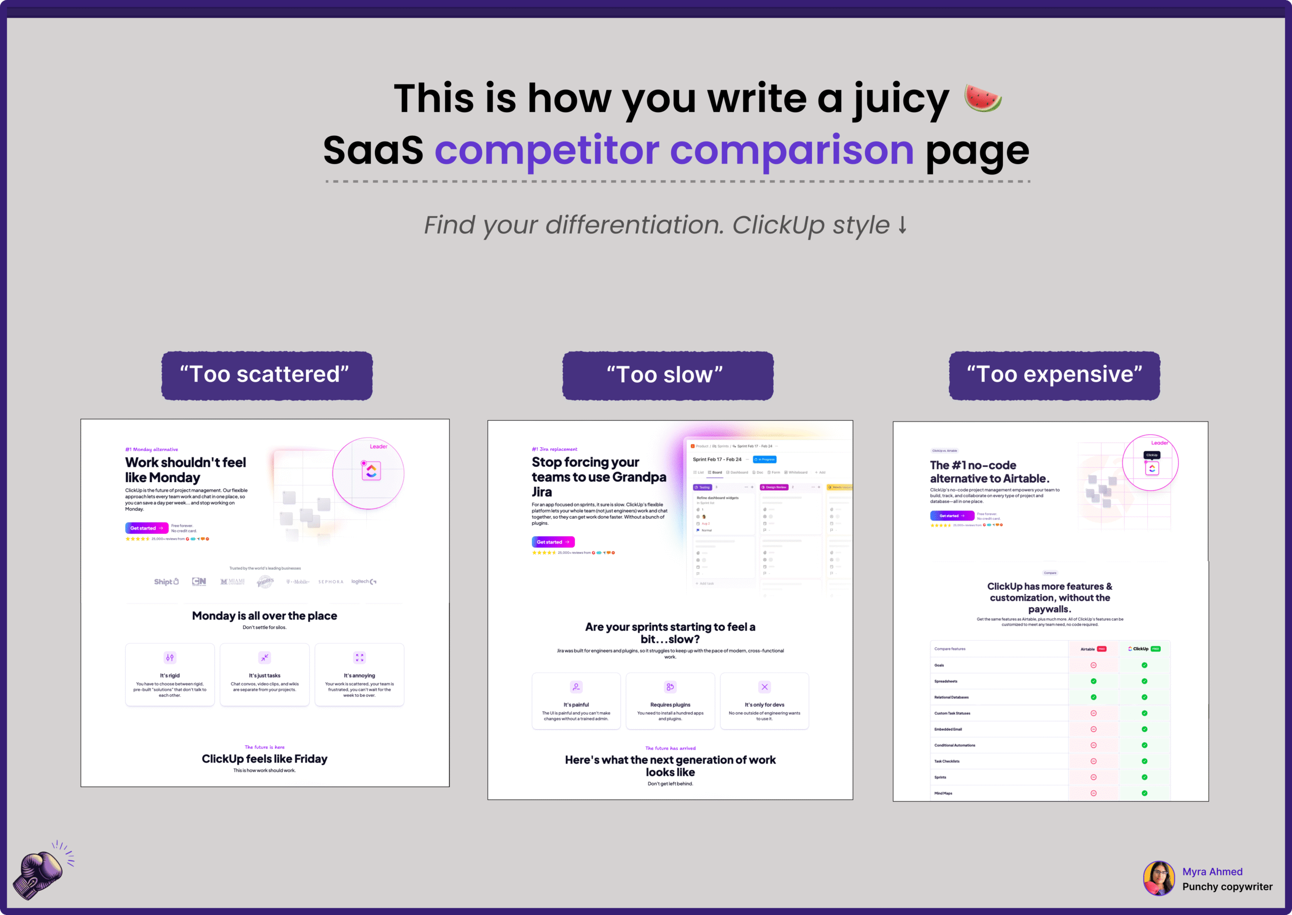 SaaS Competitor Comparison Pages